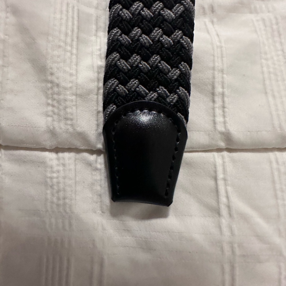 Stylish Black and Gray Men's Belt - Picture 9 of 12